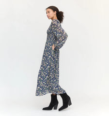 Couturebud The Ruby Nap Dress - Navy Bluebonnet