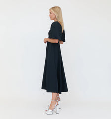 Couturebud The Matilda Dress - Black Crepe