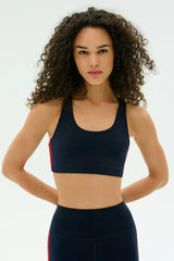 Ella Airweight Bra - Indigo/Pirate Red