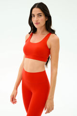 Sprint Rigor Bra - Lotus Red