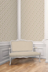 Couturebud Paperweave Wallpaper - Butter Pond Floral