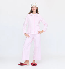Couturebud The Ruffle Eye Mask - Pastel Trellis