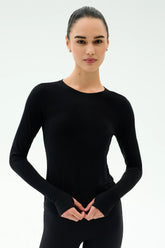 Airweight Lite Long Sleeve Waist Length - Black