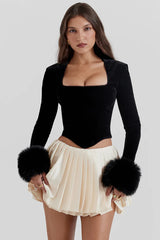 Catriona Black Velvet Bra