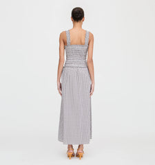 CouturebudThe Azalea Maxi Nap Dress - Chocolate Gingham