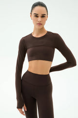 Amelia Airweight Lite Shrug - Dark Chocolate