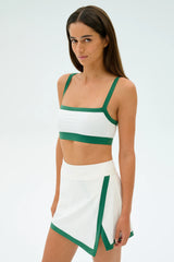 Monah Rigor Bra - White/Arugula