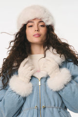 Couturebud x MAX&MOI Bandeau Faux Fur Headband