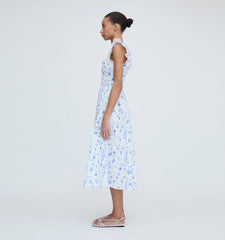 Couturebud The Ellie Nap Dress - Blue Botanical
