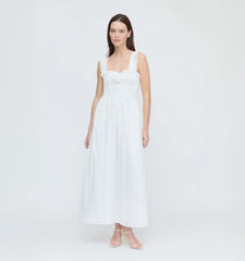 CouturebudThe Rosetta Nap Dress - White Broderie Voile