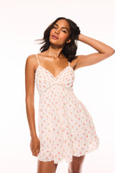 Docila Upcycled Floral Cotton Mini Dress