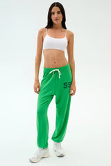 Andie Oversized Fleece Varsity 59 Sweatpant - Grass/59