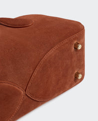 Small Asra Boston Bag - Terracotta(Suede)