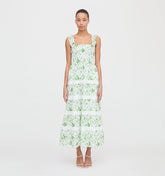 CouturebudThe Kimmy Nap Dress - Green Sweet Peas
