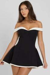 Ramona Contrast Corset Babydoll Mini Dress