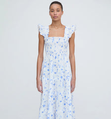 Couturebud The Ellie Nap Dress - Blue Botanical