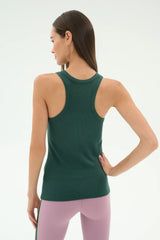 Kiki Rib Tank Full Length - Military
