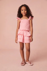 Girls Caspia Cotton Ruffle Top