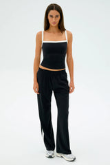 Maxie Rigor Track Pant - Black/White