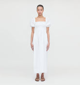 Couturebud The Scarlett Nap Dress - White Shadow Stripe