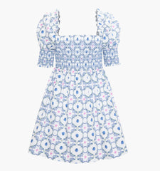 CouturebudThe Lila Nap Dress - White Cisco Trellis