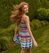 Couturebud The Seraphina Mini Nap Dress - Multi Gingham