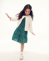 Couturebud The Tiny Harper Cardigan - Cream Marl Knit