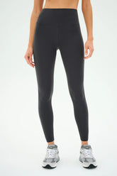 Clare High Waist Rigor 7/8 - Graphite/White