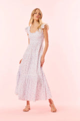 Chessie Cotton Floral Maxi Dress