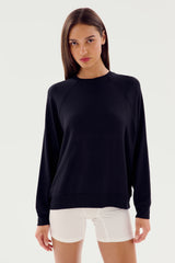 Andie Fleece Sweatshirt - Black