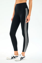 Ella High Waist Airweight 7/8 - Black/White