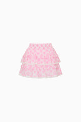 Little Girls Billie Heart Print Skirt
