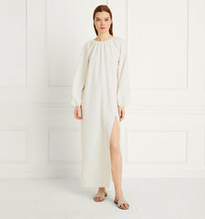 Couturebud The Simone Dress - Coconut Milk Crepe