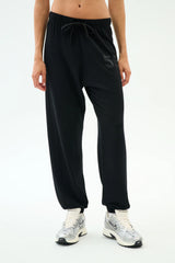 Andie Oversized Fleece Varsity 59 Sweatpant - Black/59