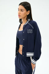 Hayes Varsity Rigor Jacket - Indigo