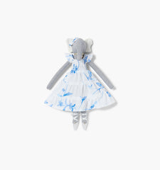 Couturebud Ella The Nap Dress Elephant - Blue Botanical
