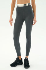 Bailey Active Rib High Waist 7/8 - Heather Grey