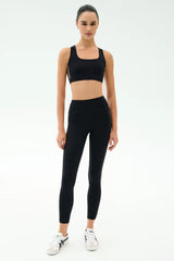 Margot Rigor Legging - Black/Dark Chocolate