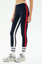 Sam High Waist Rigor 7/8 - Indigo/White