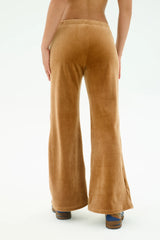 Joy Velour Pant - Honey