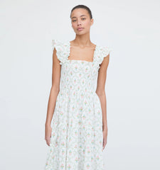 Couturebud The Ellie Nap Dress - Pastel Trellis