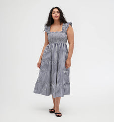 Couturebud The Ellie Nap Dress - Navy Stripe