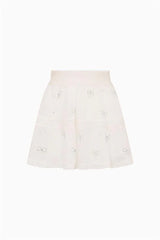 Little Girls Silano Crystal Bow Cotton Skirt