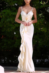 Paige 3D Floral Halter Maxi Dress