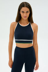 Layla Airweight Bra - Indigo/White