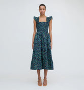 Couturebud The Ellie Nap Dress - Midnight Garden Poplin