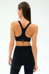 Ella Airweight Bra - Black/Classic Blue