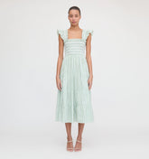 CouturebudThe Ellie Nap Dress - Apple Green Stripe