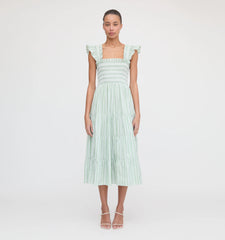 CouturebudThe Ellie Nap Dress - Apple Green Stripe