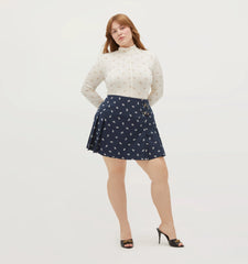 Couturebud The Temi Top - Ivory Autumn Paisley